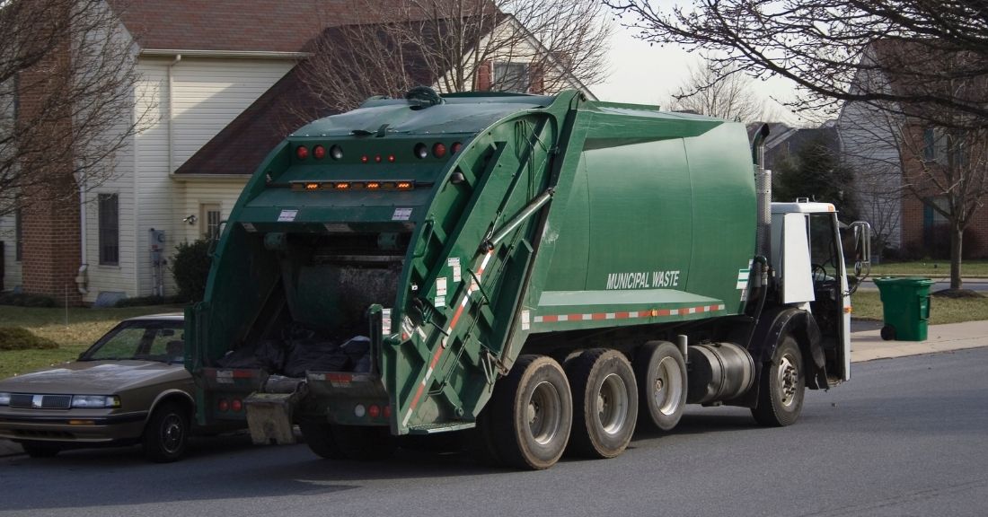 garbage trucks